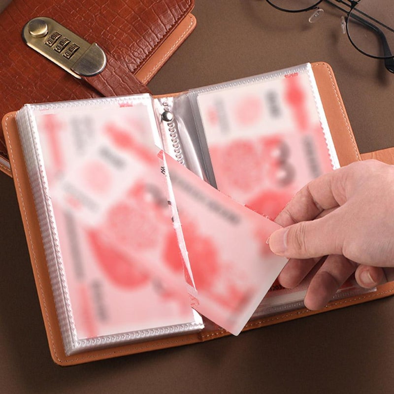 100 Envelope Challenge Binder with Password Lock, Savings Challenges Book with Envelopes,Portable Money Saving Challenge Binder Successfully Reach Your Savings Goals - Image 3